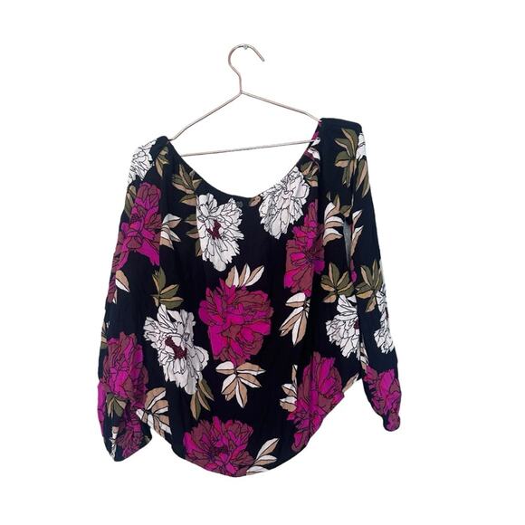 BILLABONG off the shoulders floral top size large - Picture 4 of 6